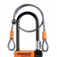 Kryptonite Evolution Mini 7 Lock & 4 Foot Kryptoflex Cable - Sold Secure Gold