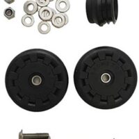 Brompton Eazy Wheel Rollers with Fittings - 6mm holes (Pair)