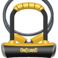 OnGuard Pitbull Mini DT Shackle Lock with Cable
