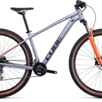 Cube Aim Race Hardtail Mountain Bike 2022 Silver/Orange