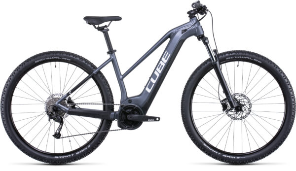 Cube Reaction Hybrid Performance 500 Trapeze Frame Electric MTB 2022 in Grey
