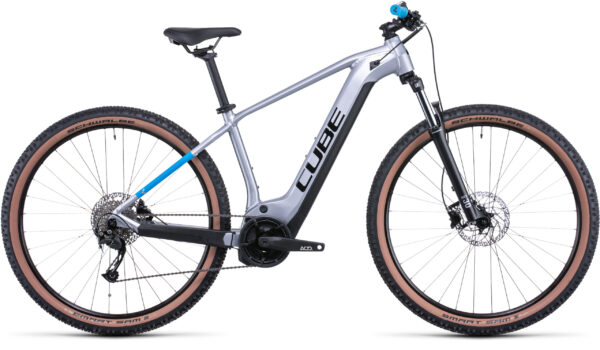 Cube Reaction Hybrid Performance 625 Electric MTB Bike 2022 in Silver