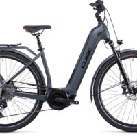 Cube Touring Hybrid EXC 500 Electric Bike Easy Entry frame 2022 in Grey