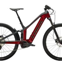 Trek Powerfly FS 4 500Wh Electric Mountain Bike 2022 in Crimson Red and Lithium Grey