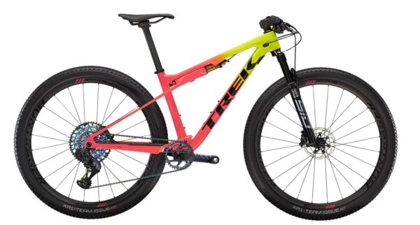 Trek Supercaliber 9.9 XX1 AXS XC Mountain Bike 2022 in Yellow to Coral