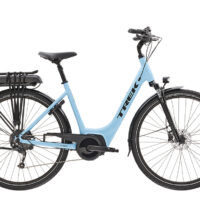 Trek Verve+ 2 Lowstep 500wh Electric Hybrid Bike 2022 in Blue
